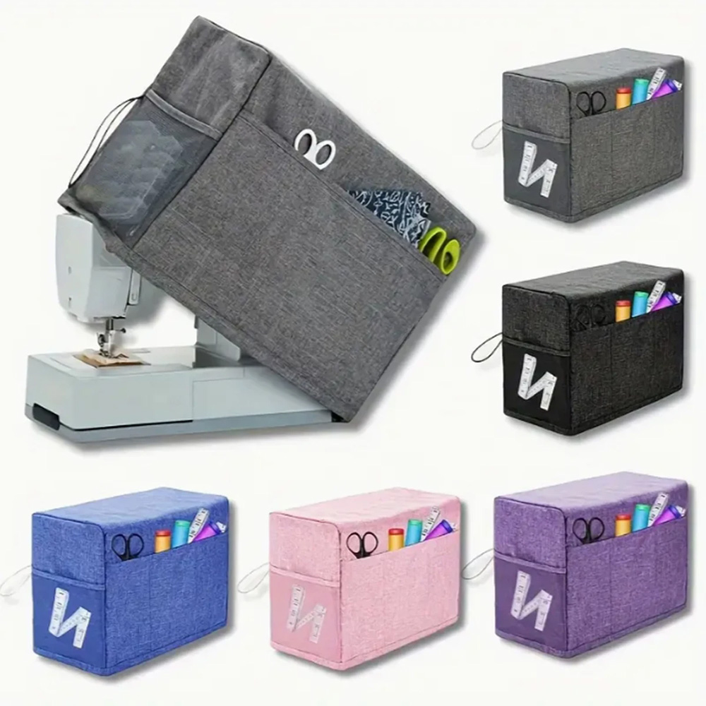 Sewing Machine Fabric - 보관용 포켓 및 측면 손잡이가 있는