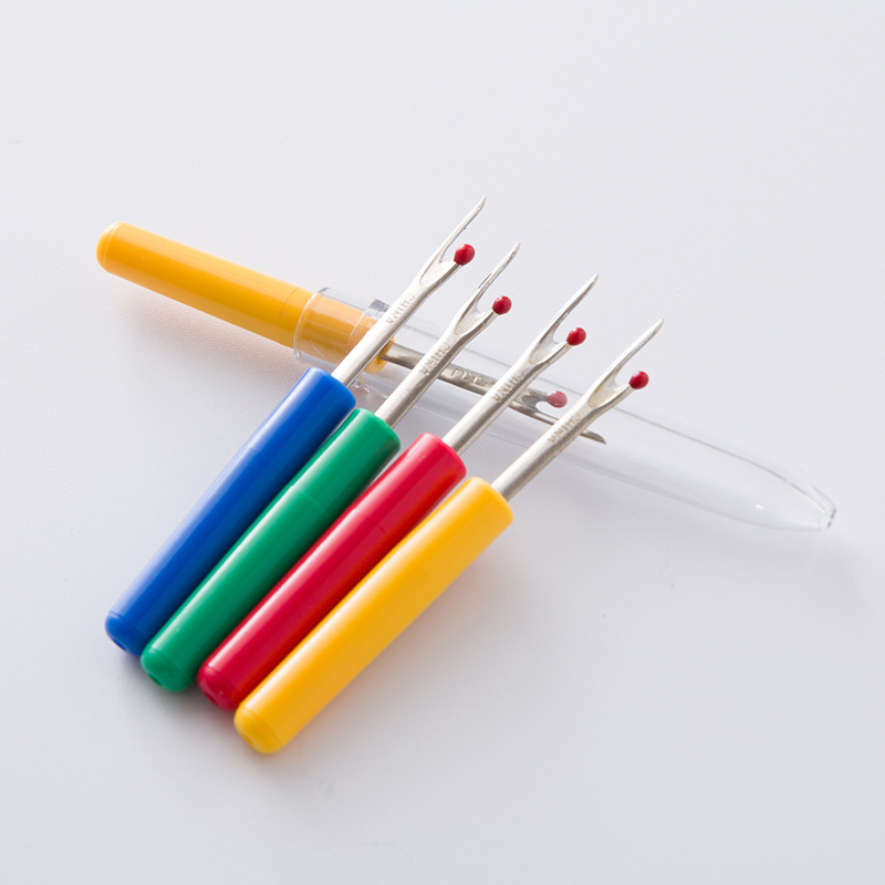 Seam Ripper Tool - (1팩)=5개 플라스틱 실 절단기/땀자개/스티치 분리기/재봉 도구/플라스틱