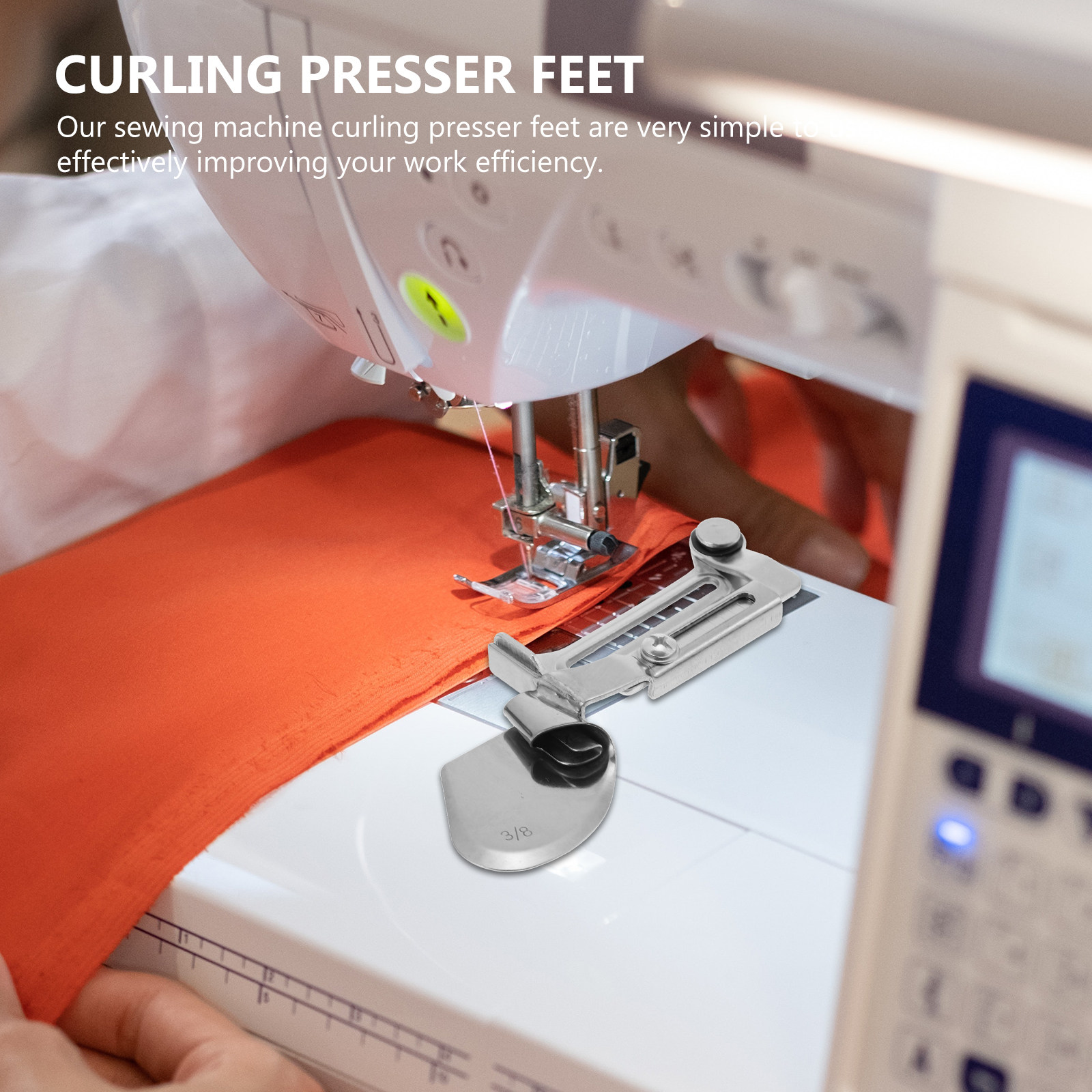 재봉틀용 컬링 프레스 풋 2개 세트, 스테인리스 스틸  - Sewing Machine Fabric 리뷰 및 가격