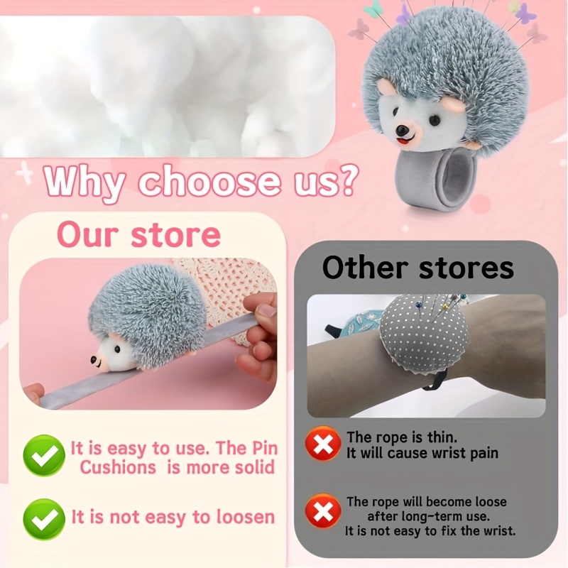 고슴도치 모양의 손목 받침대, 바늘꽂이, 귀여운 디자인 - Sewing Pin Cushion 리뷰 및 가격