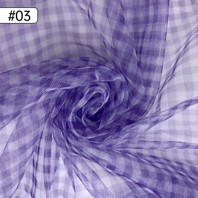 90x150cm 체크 메쉬 패브릭 투명 드레스 의류 수 - Sewing Batik 리뷰 및 가격