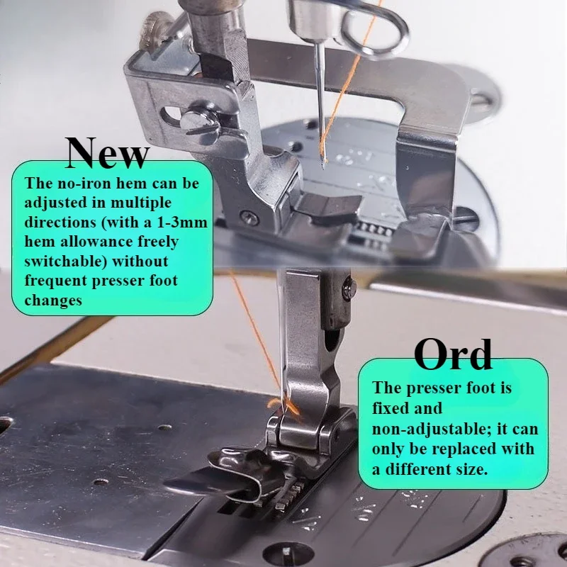 평판 재봉틀용 조절 가능한 노아이언 헤머풋, 평판 재봉 - Sewing Machine Fabric 리뷰 및 가격