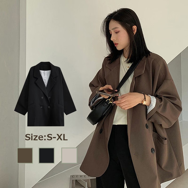여성 맞춤형 코트 재킷 라펠 버튼 포켓 긴 소매 더블  - Sewing Jackets 리뷰 및 가격