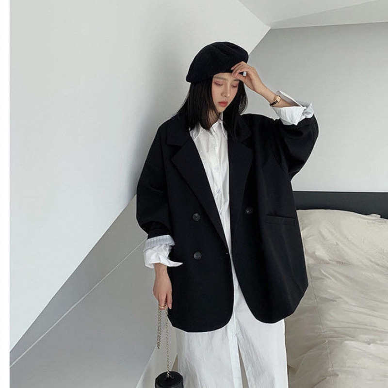 여성 맞춤형 코트 재킷 라펠 버튼 포켓 긴 소매 더블  - Sewing Jackets 리뷰 및 가격