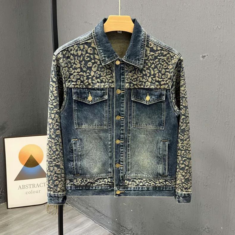 남성용 트렌디하고 멋진 한국 스타일 데님 재킷 패치워크 - Sewing Jackets 리뷰 및 가격